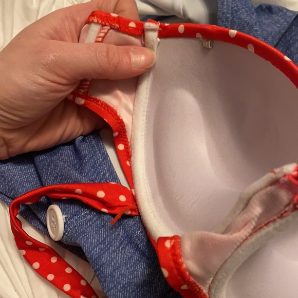 High Waisted Two Piece Swim Suit - Picture 3 of 7